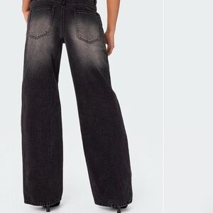 Edikted Charcoal Flare Women's Jeans